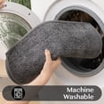 thumbnail image 6 of Ileading 3pcs Bathroom Rugs Set with U-Shaped Mat, Non Slip, Soft, Absorbent Bath Mats for Tub, Shower, Toilet 18"x26"+18"x48"+U Shape 20"x24" Gray, 6 of 9