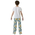 thumbnail image 5 of FORMRS Kids Pajama Pants with Pockets Size 6-8Y Boys Lounge Sleep Bottoms, Whimsy Daisy Pattern, 5 of 8