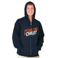 thumbnail image 3 of Christian Fearless in Christ Jesus Zip Up Hoodie Men's Women's Brisco Brands M, 3 of 6