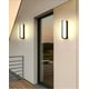 thumbnail image 4 of Aplique de pared contemporáneo, luces de pared LED modernas, iluminación exterior resistente al agua, cuerpo de aluminio de 13 W, luz blanca suave de 3000 K, lámpara de bajo consumo para el porche de, 4 of 5