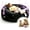 black, variant on 6FT Large Memory Foam Bean Bag Sofa with Healing Scents Lavender Scent Sachets, Machine Washable Plush Cover, for Gaming & Napping, Living Room, Bedroom & Relaxation
