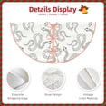 thumbnail image 4 of Daiia Hand Drawn Snake Drawing Merry Christmas Tree Skirt , Xmas Large Lace-up Tree Skirt, Santa Snowflakes Rustic Home Decorations New Year Party Farmhouse Decor-48", 4 of 7