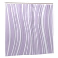 thumbnail image 2 of YFYANG Waterproof Bathroom Shower Curtain, Purple Line Texture Shower Curtain Set with Hooks, Home Bathroom Tub Decor - 72 "x72", Plastic Hooks, 2 of 6