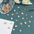 thumbnail image 4 of 60Pcs Leather Rivets Metal Heart and Star Shaped Rivet Studs Decorative Spot Button Rivets DIY Button Studs Garments Accessories for Bag Purse DIY Crafts for diy, 4 of 5