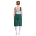 thumbnail image 2 of Oyolan Robe de Danse Ballet Sans Manches en Maille Transparente pour Filles, Vert Foncé 6, 2 of 7