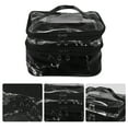 thumbnail image 3 of Unique Bargains Floral Makeup Bag Zipper Flower Cosmetic Pouch Black, 3 of 6