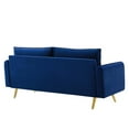 thumbnail image 4 of Modway Revive Performance Velvet Sofa in Navy, 4 of 9
