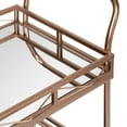 thumbnail image 6 of Kate and Laurel Ketia Metal Tray Bar Cart, Rose Gold 23x13x35, 6 of 9
