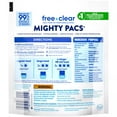 thumbnail image 7 of all Mighty Pacs Laundry Detergent, Free Clear Odor Relief, Pouch, 16 Count, 7 of 7
