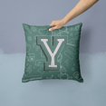 thumbnail image 2 of Carolines Treasures Letter Y Back to School Initial Canvas Fabric Decorative Pillow 14Hx14W multicolor, 2 of 4