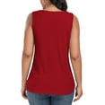 thumbnail image 3 of FIUFY Womens Tank Tops Sleeveless Button Down Shirts V Neck Tie Front Knot Tunic Blouses, 3 of 4