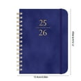 thumbnail image 3 of Foqnuq 2025-2026 A5 Schedule Planner Calendar Notebook Faux Leather Cover 140 Sheets Coil Bound Portable Organizer for Work Home Planning, 3 of 6