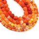 thumbnail image 2 of Xiao Hua piezas de cuentas sueltas de piedra natural a rayas naranjas estilo esmerilado, cuentas redondas de piedra natural, accesorios para pulseras y collares de 6 mm., 2 of 5