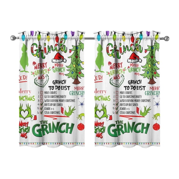 2 Piece Set Kitchen Curtains Small Short Cafe Window Curtains Rod Pocket Bathroom Tier Window Treatment Drapes 27.5x39inch