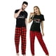 thumbnail image 2 of Pijamas navideños para parejas, conjuntos a juego, puse hombre de jengibre para Papá Noel, conjunto de pijamas cortos, 2 of 4