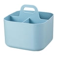 thumbnail image 1 of Stackable Multipurpose Basket Organizer with Handle - Perfect for Home & Office Light Blue, 1 of 9