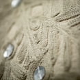 thumbnail image 2 of 18"H Sullivans Rhinestone Snowflake Pillow, Gray, 2 of 3