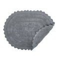 thumbnail image 2 of DII Imports Modern Solid Print Bath Mat, Gray, Cotton, Small, 2 of 3