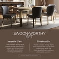thumbnail image 4 of Maven Lane Contemporary Cleo Dining Table with 6 Gia Dining Chairs, Refine Grey, 4 of 12