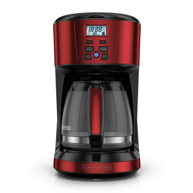 Black + Decker Red 12-Cup Programmable Coffee Maker