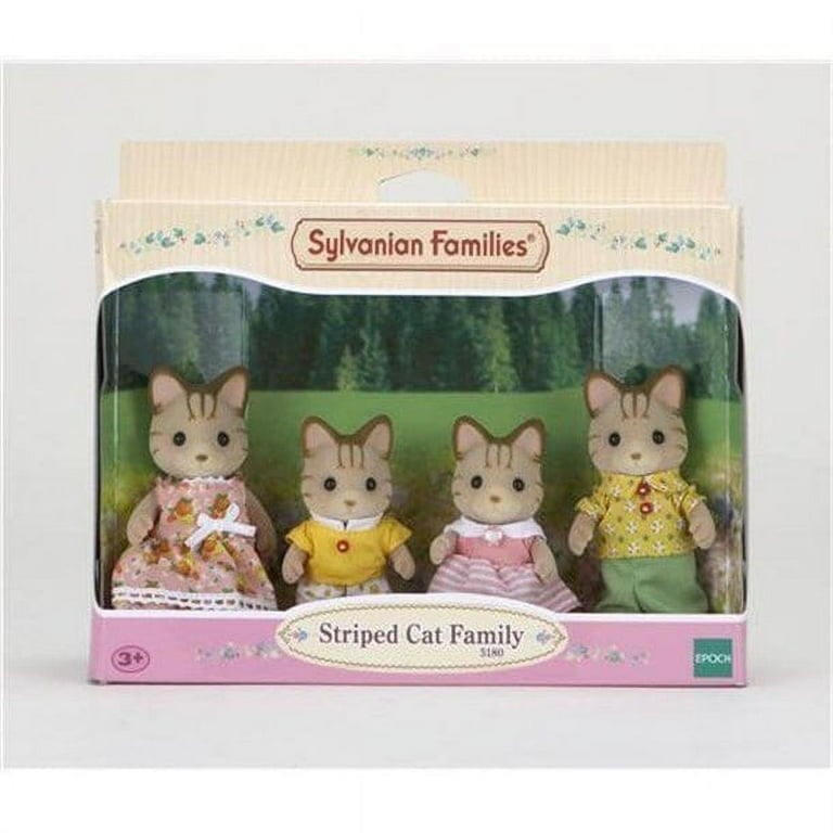 Sylvanian Families Striped Cat Family 5180 - Walmart.com