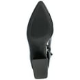 thumbnail image 6 of Journee Womens Sorren Covered Block Heel Pointed Toe Booties, 6 of 10
