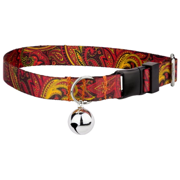 Country Brook Petz® Fire Paisley Cat Collar