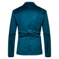 thumbnail image 3 of Men's V-neck Lace Velvet Two Buttons Buttoned Single Suit Jacket Suit Wedding Dresses, 3 of 7