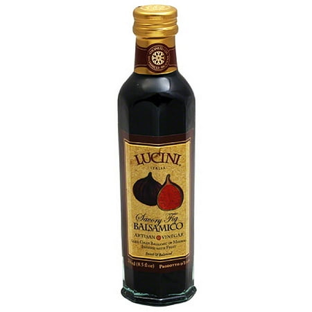 Lucini Savory Fig Balsamico Artisan Vinegar, 8.5 fl oz, (Pack of