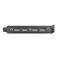 thumbnail image 1 of StarTech.com 4 Port USB A Female Slot Plate Adapter - USB panel - 4 pin USB Type A (F) (USBPLATE4) - USB panel - USB (F) to 9 pin IDC (F), 1 of 4