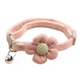 thumbnail image 2 of Collar ligero y ajustable con diseño de gato y cascabel para perros. rosa, 2 of 9