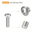 thumbnail image 4 of #10-24x3/4" Button Head Socket Cap Screws, 50 Pack 304 Stainless Steel Screws, 4 of 5