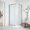 Satin Nickel, variant on Pemberly Row 33" Round Corner Shower Kit in Chrome Frosted Base Only