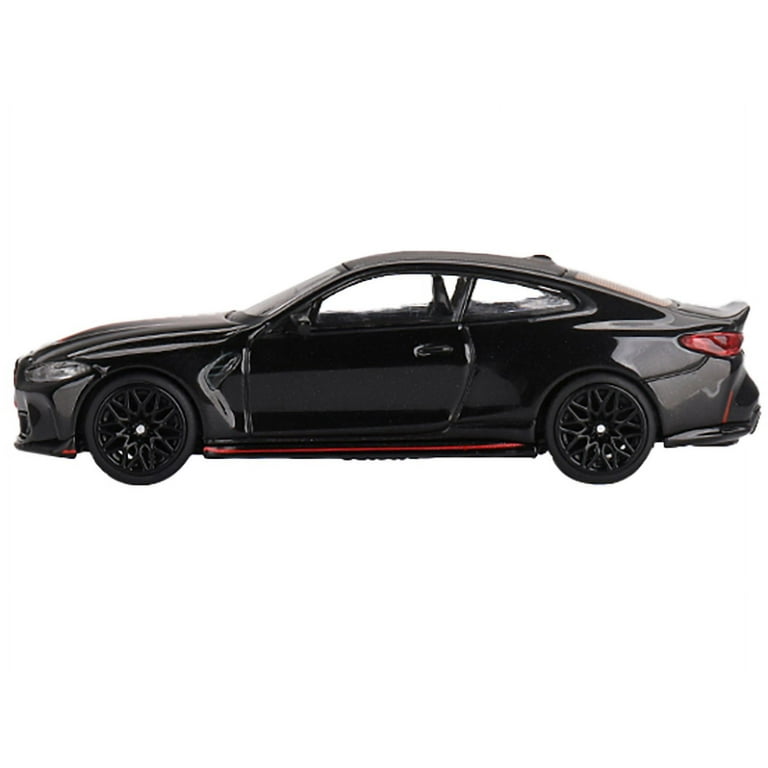 BMW M4 CSL Black Sapphire with Carbon Top and Red Stripes