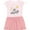Pink With Stripes, variant on Inktastic Oh Holy Night Christmas Nativity with Yellow Stars Girls Toddler Dress