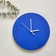 thumbnail image 2 of Reloj de pared moderno, silencioso, sin tictac, reloj azul, movimiento de barrido, con mitorio, , habitación de , Redondo Sunnimix Reloj de pared, 2 of 8