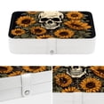 thumbnail image 4 of Sunflower Elegant PU Leather Jewelry Organizer Box with Removable Compartment, Portable Earring Organizer and Bracelet Holder, 4 of 6