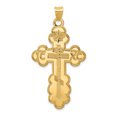 thumbnail image 1 of 14K Yellow Gold Eastern Orthodox Cross Pendant, 1 of 2