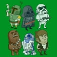 thumbnail image 2 of Boys Star Wars Cartoon Crew T Shirt, 2 of 4