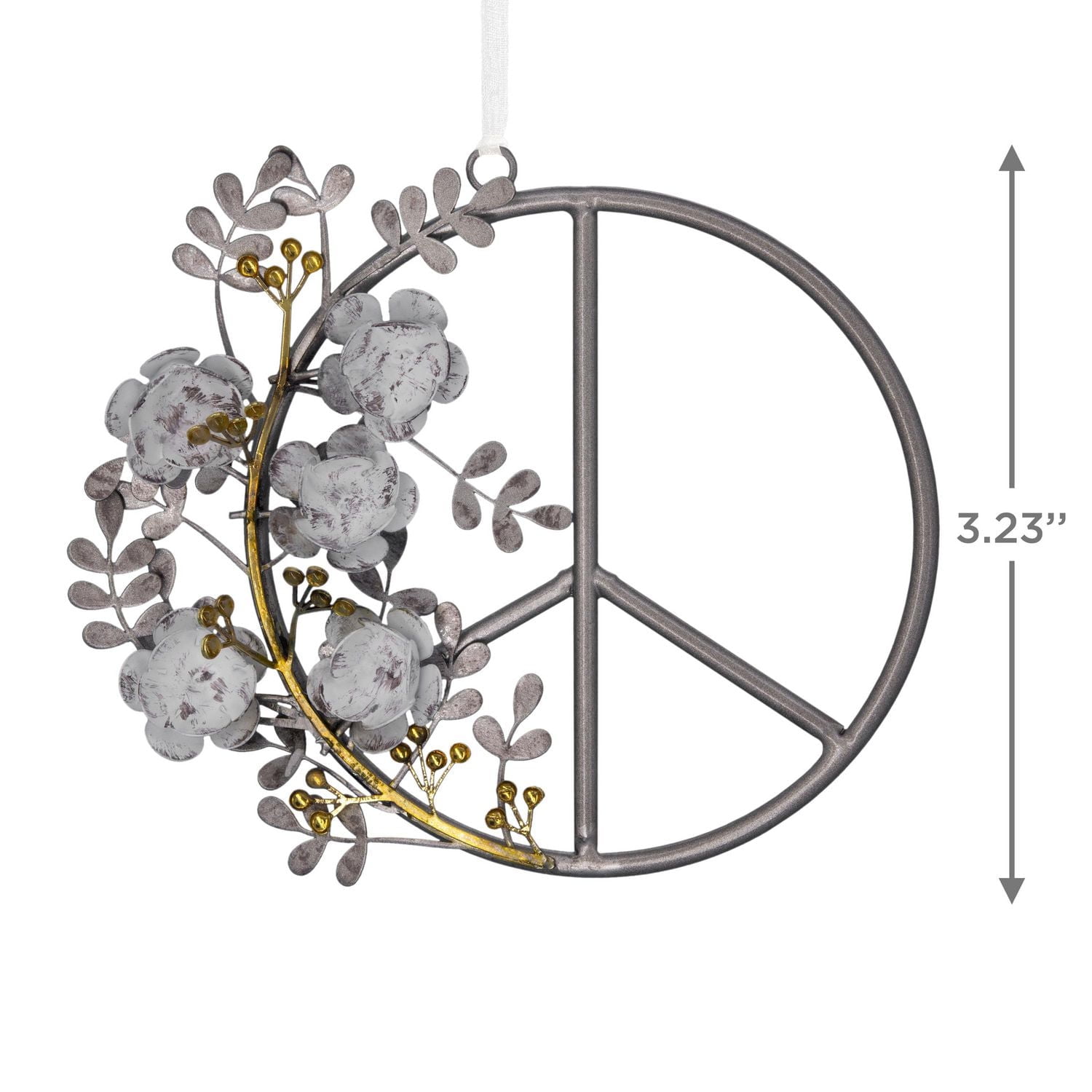 Hallmark Christmas Ornament (Signature Peace Symbol Metal)