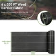 thumbnail image 3 of Costway 6 x 300FT Weed Barrier Landscape Fabric 4.6 OZ Heavy Duty Woven Gardening Mat, 3 of 9