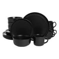 thumbnail image 1 of 10 Strawberry Street Double Line 16 Piece Dinnerware Set Matte Black, 1 of 5