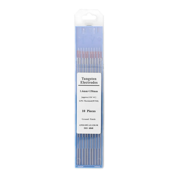 Yeacher Électrodes en Tungstène Tiges de Soudage Rouge/or/bleu/vert 1.6*150/2.4*150 Pcs d'Équipement de Soudage Soudures Torche Épingle en Tungstène Tiges d'Électrodes de Soudage