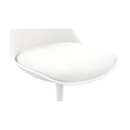 thumbnail image 5 of Aron Living Rose 17.5" Plastic and Metal Dining Chairs in White (Set of 4), 5 of 7