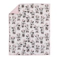 thumbnail image 5 of Disney Minnie Mouse 6 Piece Nursery Crib Bedding Set, Comforter, Two 100% Cotton Fitted Crib Sheets, Dust Ruffle, Baby Blanket, Changing Pad Cover, Pink, Grey & White, 5 of 5