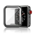 thumbnail image 4 of Sleektime Case for Apple Watch Series 3/2/1 38mm, Tempered Glass Screen Protector, High Definition Scratch Resistant Soft Cover for Apple Watch Accessories, Gray, 4 of 7