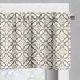 thumbnail image 5 of Ambesonne Circles Valance & Curtain, Prehistoric Latticework, 55"x24", Dimgray and Beige, 5 of 7