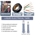 thumbnail image 2 of Ruban d'Étanchéité Électrique à Isolation Liquide, Pâte Tubulaire Imperméable, Résistance aux Ultraviolets, Revêtement Fixe en Caoutchouc, Scellage Isolant, 2 of 7