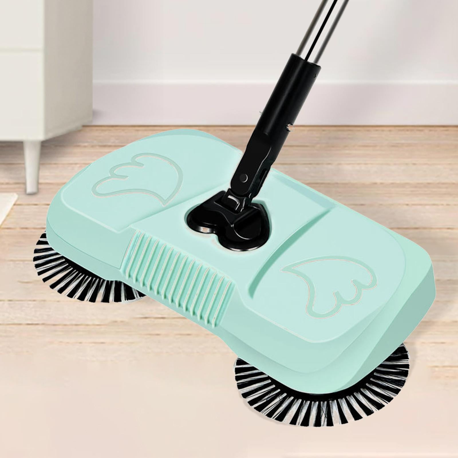 Hand Push Sweeper Cleaner, Broom Long Handle No Electric Vacuum Cleaner