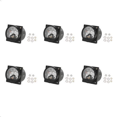 AC 0-300V Round Analog Voltmeter - Black Panel Meter For Electrical Monitoring